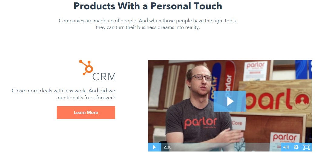 product with a personal