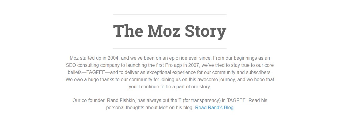 The Moz Story